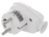 Conector Alimentare AC Tată 2P PE 250V 16A Alb