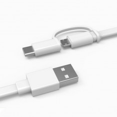 Cablu Date si Incarcare USB - MicroUSB USB Type-C Huawei AP55 4071417 Alb