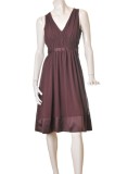 Rochie Mov Violet H&amp;M Ocazie, Cocktail, Seara, Maxi, Volan Satin, Talie Accentuata, Marime 40