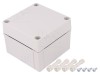 Carcasă universală FIBOX Policarbonat IP67 IK08 Dimensiuni 100x100x75mm Model PC 95/75 HG Gri