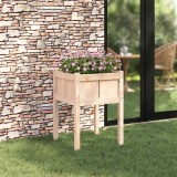 vidaXL Vază pentru Grădină Natură 50 x 50 x 70 cm Lemn de pin masiv 8000838