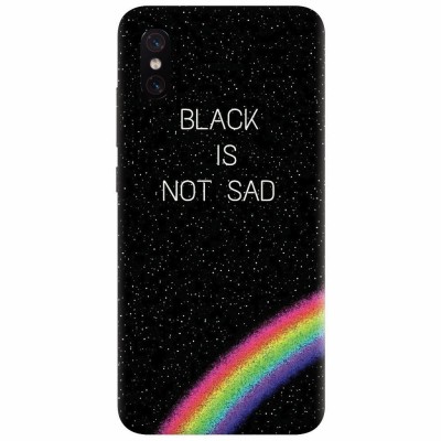 Husa silicon pentru Xiaomi Mi 8 Pro, Black Is Not Sad foto