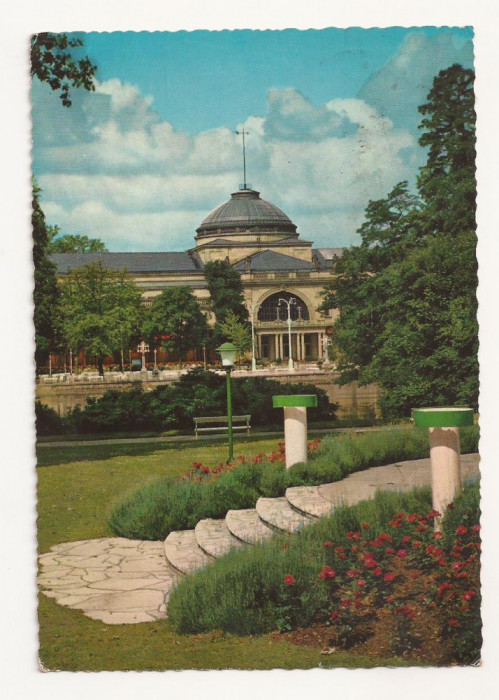 SG10- Carte Postala-Germania, Wiesbaden, Circulata 1966