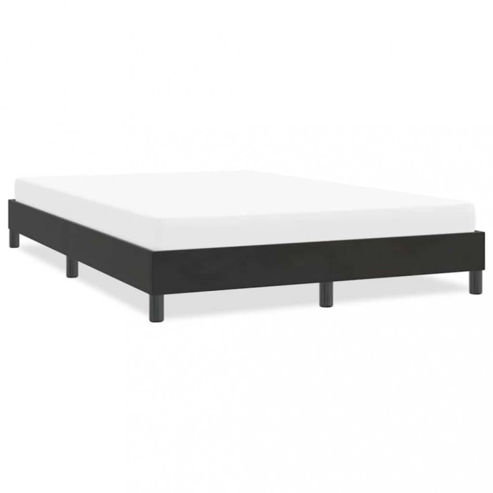 Cadru de pat fără saltea Negru 140x210 cm catifea