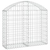 Cumpara ieftin Cos gabion arcuit, 100x30x80/100 cm, fier galvanizat