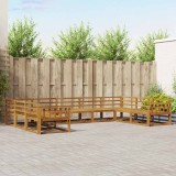 vidaXL Set de canapele de exterior 9 pcs natural Lemn Solid de Acacia 3368162