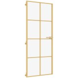 Cumpara ieftin Usa de interior Slim auriu 83x201,5cm sticla temperata/aluminiu