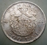 R.217 ROMANIA WWII MIHAI I 500 LEI 1944 ARGINT