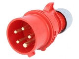 Conector alimentare AC trifazat mufă tată 16A 400V IP44