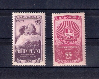 ROMANIA 1954 - LUNA PRIETENIEI ROMANO - SOVIETICE, MNH - LP 377 foto