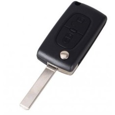 Carcasa cheie Topautochei&reg; pentru Peugeot 207 307 308 407 807 2 butoane /LAMELA VA2 , BATERIE PE CARCASA