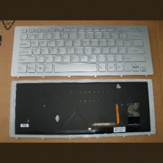 Tastatura laptop noua SONY SVF15N Series Silver Frame Silver (Backlit) US