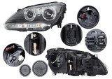 Far Bmw Seria 6/6 Gc (F08/F12/F13), 02.2011-, fata, Stanga, bi-xenon; cu lumini pentru curbe; cu LED daytime running light; D1S+H3+LED+PY24W; electri