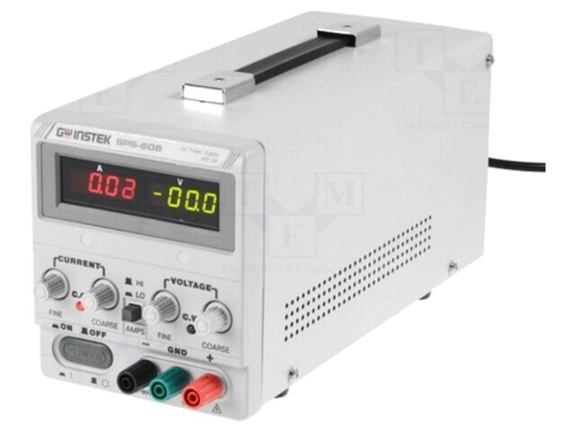 Alimentator de laborator pulsatoriu GW INSTEK 0&divide;60VDC 0&divide;6A canal unic