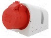 Conector alimentare AC, IEC 60309, IP44, 16A, 400V AC, 4 pini, PCE - 114-6