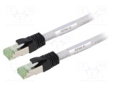 Cabluri de rețea Goobay S/FTP Cat 8 5m LSZH gri 24AWG