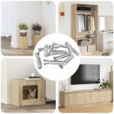 vidaXL Șurub cu capac 12 pcs Argintiu M7 x 40 mm Oțel 864380