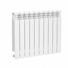 Pachet Radiator calorifer din aluminiu Fornello G600F 10 elementi, set accesorii 11 piese si robineti tur/retur