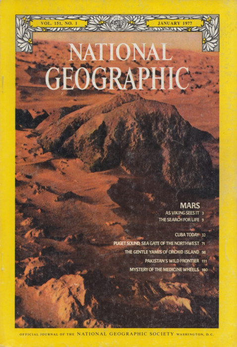 National Geographic, ed. National Geographic Society, Washington, ianuarie 1977