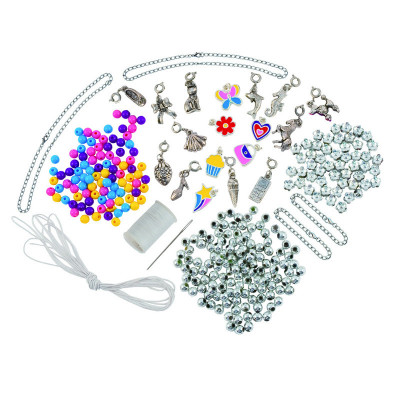 Set creatie bijuterii pentru fetite Galt Charm Jewellery, 12 pandantive, 300 de margele foto