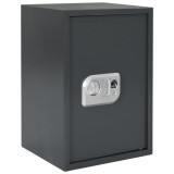 Seif electronic digital cu &icirc;ncuietoare cu amprentă 31x35x50 cm din oțel