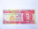 Barbados 1 Dollar 1973 aUNC,bancnotă comemorativă la cel mai mic preț