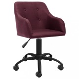 Cumpara ieftin Scaun de birou pivotant, violet, material textil