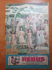 revista rebus 1 iulie 1987- 3 rebusuri completate cu creionul