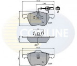 Set placute frana,frana disc VW SHARAN (7M8, 7M9, 7M6) (1995 - 2010) COMLINE CBP11136