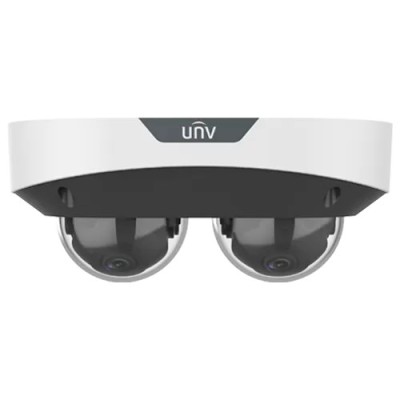 Dual Chanal - Camera IP, 2 x 4MP, lentila 2.8mm, IR 30m, Mic., Alarma, PoE, IK10 - UNV IPC3224SS-ADF28K-I1 foto