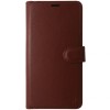 Husa tip carte cu stand Techsuit, aspect piele maro, pentru Honor Magic 7 Lite, X9c