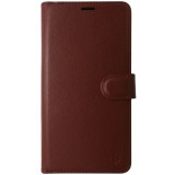 Husa tip carte cu stand Techsuit, aspect piele maro, pentru Honor Magic 7 Lite, X9c