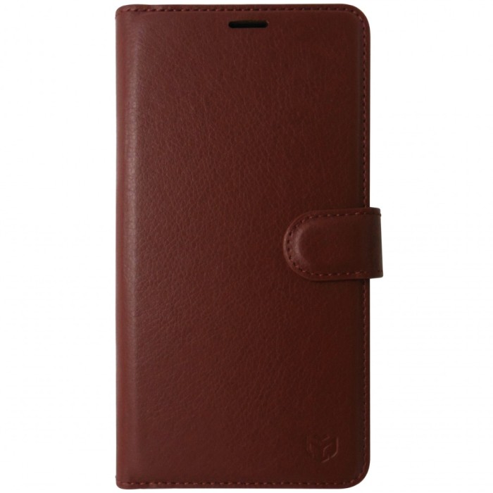 Husa tip carte cu stand Techsuit, aspect piele maro, pentru Honor Magic 7 Lite, X9c
