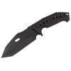 Cutit de vanatoare DEPOX&reg;, Survival Avenue, otel inoxidabil, 23 cm, negru