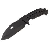 Cumpara ieftin Cutit de vanatoare IdeallStore&reg;, Survival Avenue, otel inoxidabil, 23 cm, negru