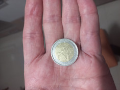 Moneda 2 euro Italia, Numismatica, foarte rara. foto