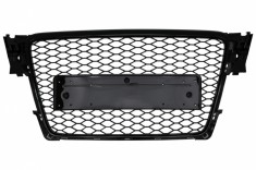 Grila Centrala Fara Emblema Audi A4 B8 (2007-2012) RS Design Negru Lucios Performance AutoTuning