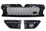 Ansamblu grila centrala si grile laterale Range Rover Sport L320 negru lucios