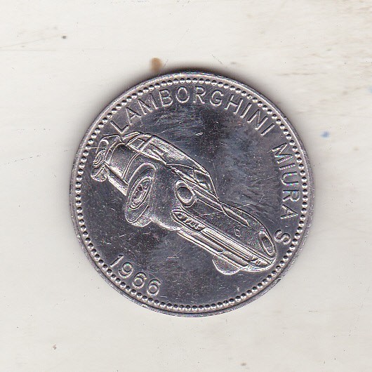 bnk jt Automobile - Lamborghini Miura 1966 - jeton Shell
