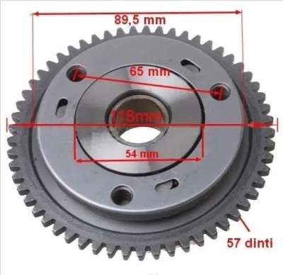 Cuplaj electromotor (bendix) + pinion ATV tip CG 4T 150-200-250cc - varianta 3 bile foto