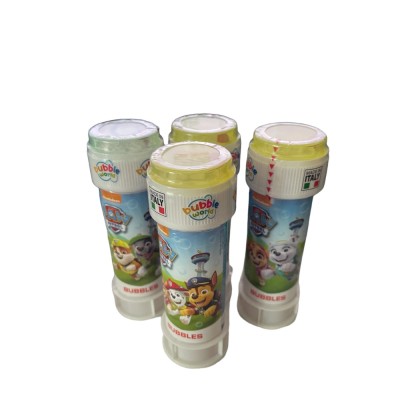 Tuburi Baloane Bule de Sapun, Patrula Catelusilor, capac cu joc labirint si bila, 11.5 cm, 4 bucati flacoane de 60 ML foto