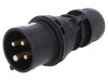 Conector Alimentare Trifazat PCE 16A IP44 4 Pini 3P+PE 400V AC IEC 60309 Tata Alama Montaj Cablu 014-6X