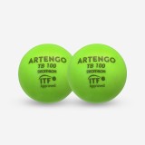 Set 2 Mingi din spumă Tenis TB100 9 cm Verde
