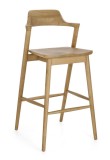 Cumpara ieftin Scaun bar lemn maro Amery 52x58x107h