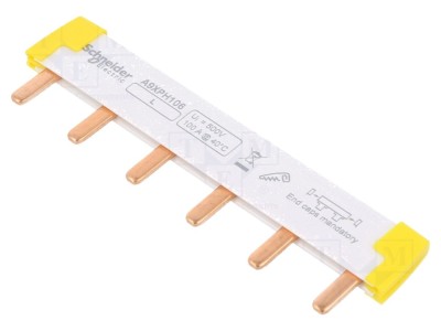 Bară colectoare 415V 100A 6 module foto