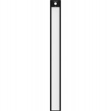 Lampa Led Dulap Yeelight A40, 2.4W, 2700K, Senzor, 40cm, Neagra YLCG004, Universal
