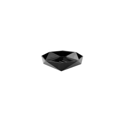 Sapuniera, recipient pentru sapun, model diamant, negru Sepio foto