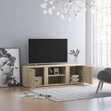 vidaXL Dulap TV, stejar Sonoma, 120 x 34 x 37 cm, lemn prelucrat