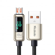 Cablu de date Mcdodo Digital Pro USB-A la MicroUSB QC4.0 1.2m 3A 18W Argintiu foto