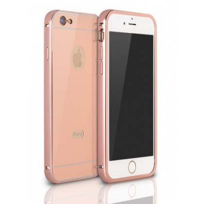 Husa Bumper Aluminiu cu capac Apple Iphone 7 Plus Copper